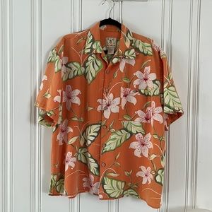 Hibiscus Hawaiian shirt (xl) by Joe Marlin